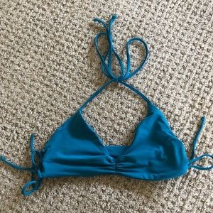 Blue bikini top